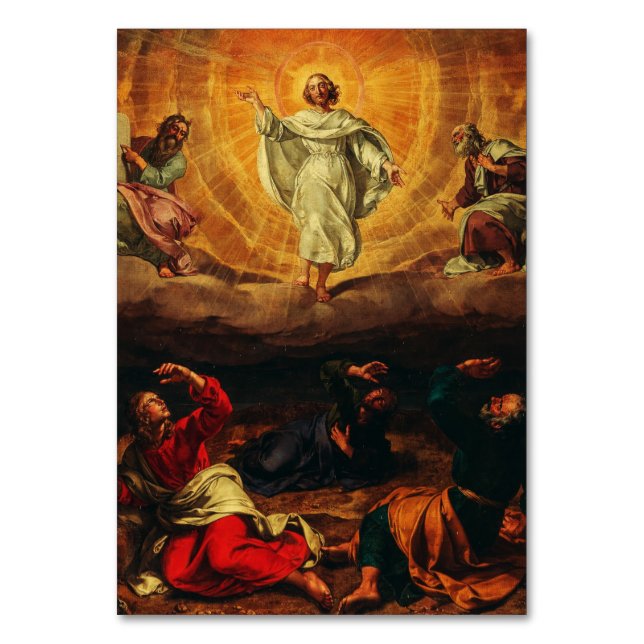 Die Transformation Jesu Christi Tischnummer (Vorderseite)