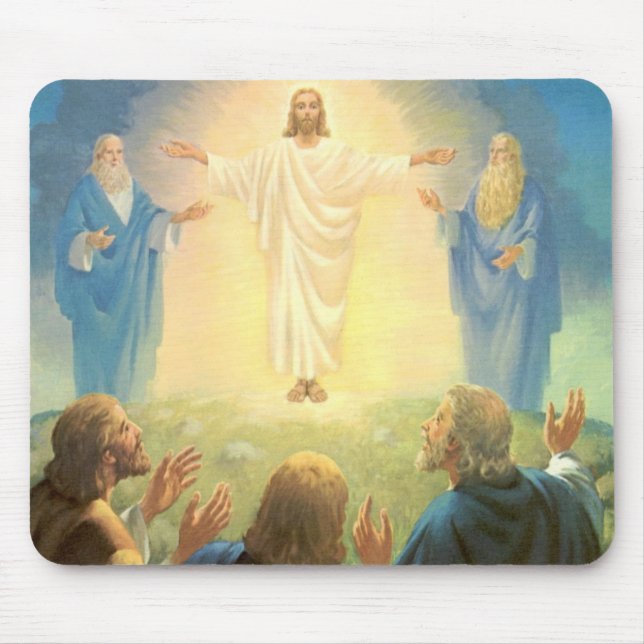 Die Transformation Jesu Christi, Vintage Religion Mousepad (Vorne)