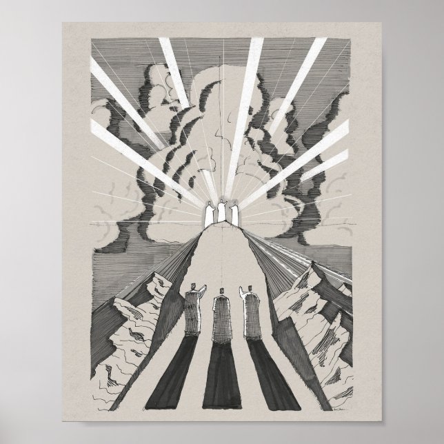 Die Transformation - Jesus, Mose und Elija Poster (Vorne)