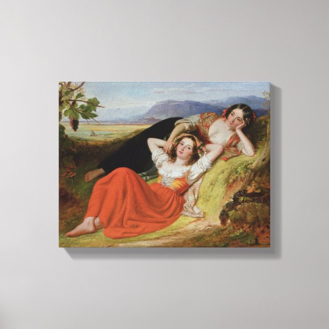 Die Traubenernte Leinwanddruck (Vorderseite)