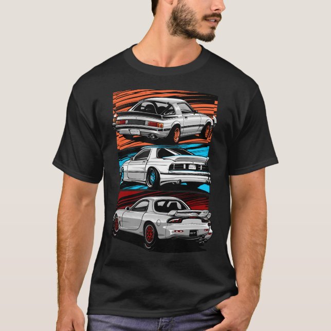 Die Traumautos der Rx-7-Generation T-Shirt (Vorderseite)