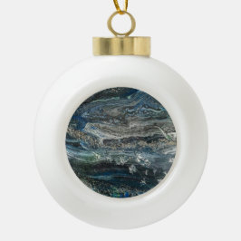 Die Träume der abstrakten Keramik des Ozeans 20 Kugel-Ornament