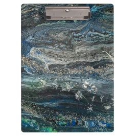 Die Träume der abstrakten Malerei des Ozeans 20 Klemmbrett