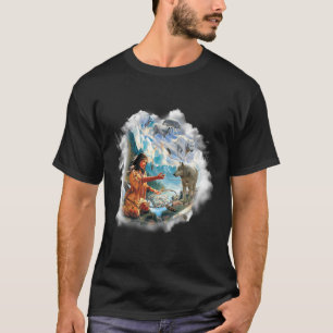 Die Träume der Bergmänner vom Wolf-Ureinwohner Ame T-Shirt
