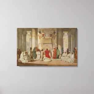 Die Träume erklärenden Pharaos Josephs Leinwanddruck