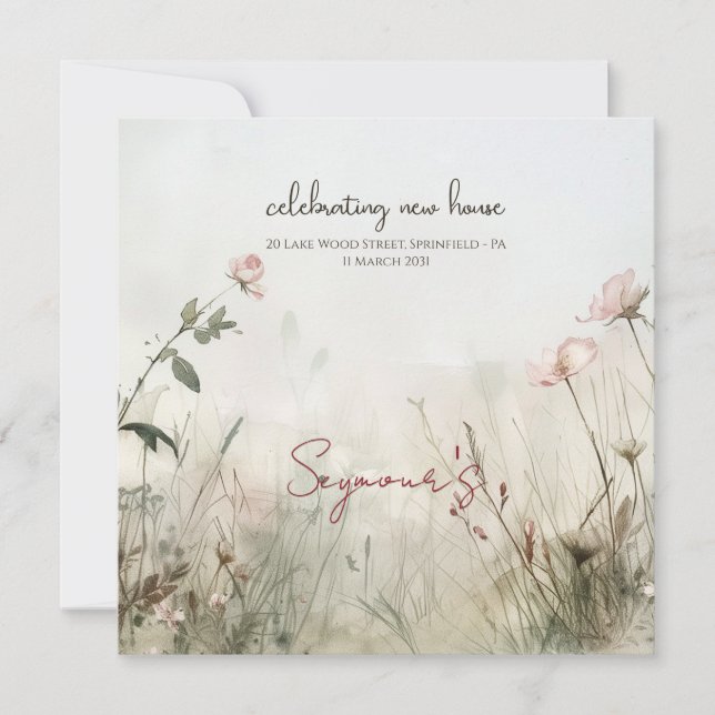 Die traumhafte Aussicht auf Frühlingsblumen (Vorderseite)