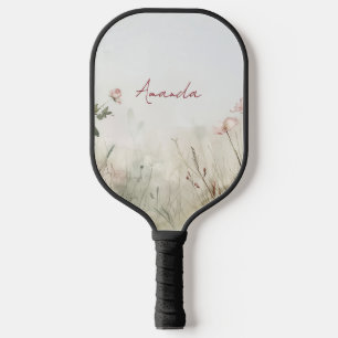 Die traumhafte Aussicht auf Frühlingsblumen Pickleball Schläger