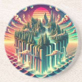 Die Trauminsel: Eine metaphorische Reise Getränkeuntersetzer