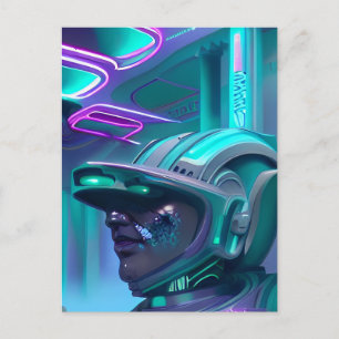 Die Traumpolizei - Vaporwave Art Postkarte