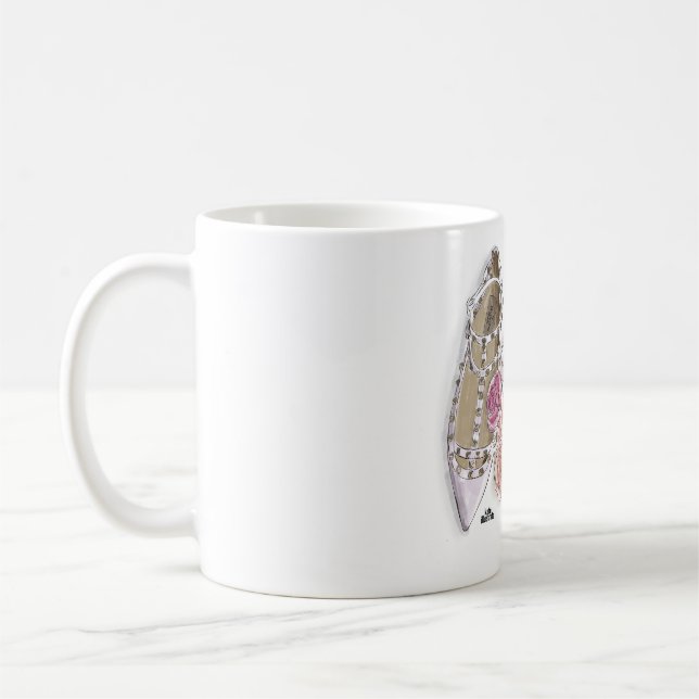 Die Traumschuhe der Ballerina Kaffeetasse (Links)