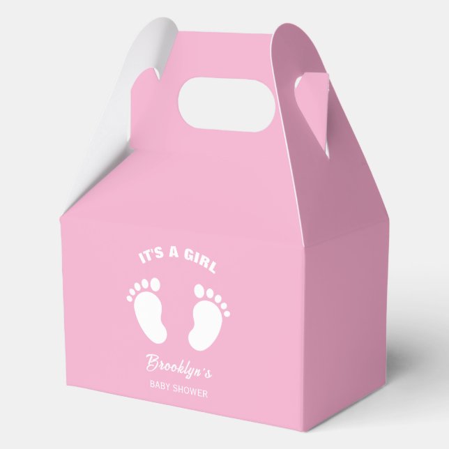 Die trendige Babydusche aus Girl Fun in Rosa Geschenkschachtel (Vorderseite)