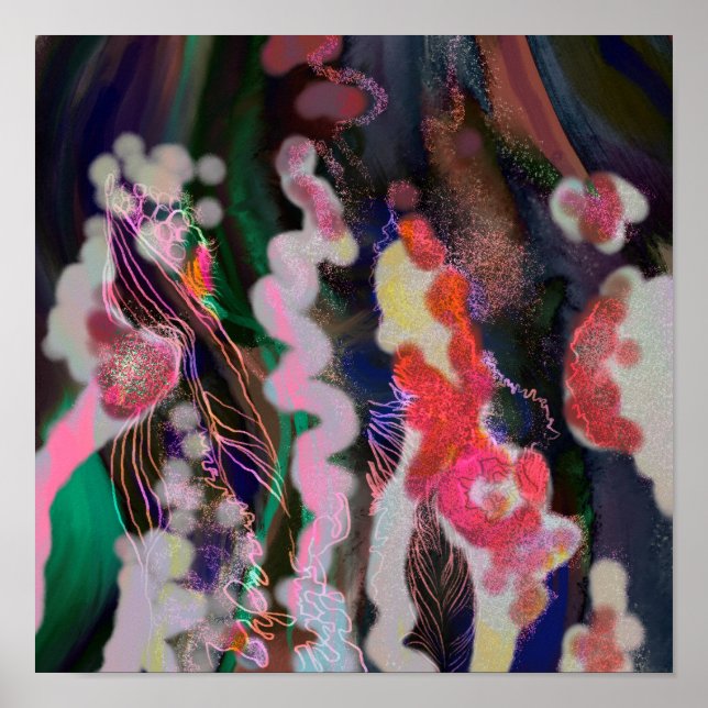 Die trendige Dekoration der Abstrakten Leinwand (Vorne)