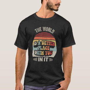 Die trendige Retro-Welt ist ein besserer Ort für S T-Shirt