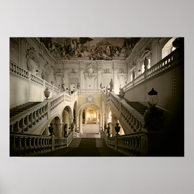 Die Treppe, gebaut 1719-44 Poster (Vorne)