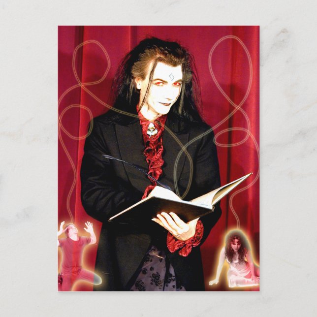 Die Trickster Tarot Card Art Postkarte (Vorderseite)