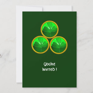 DIE TRINITÄT DES TAGES DES KLEEBLATTS ST. PATRICK EINLADUNG