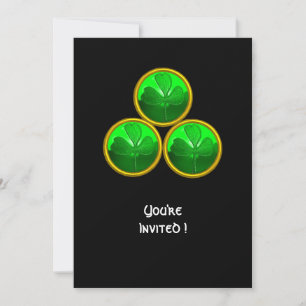 DIE TRINITÄT DES TAGES DES KLEEBLATTS ST. PATRICK EINLADUNG