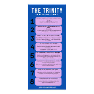Die Trinity Rack Card Werbekarte