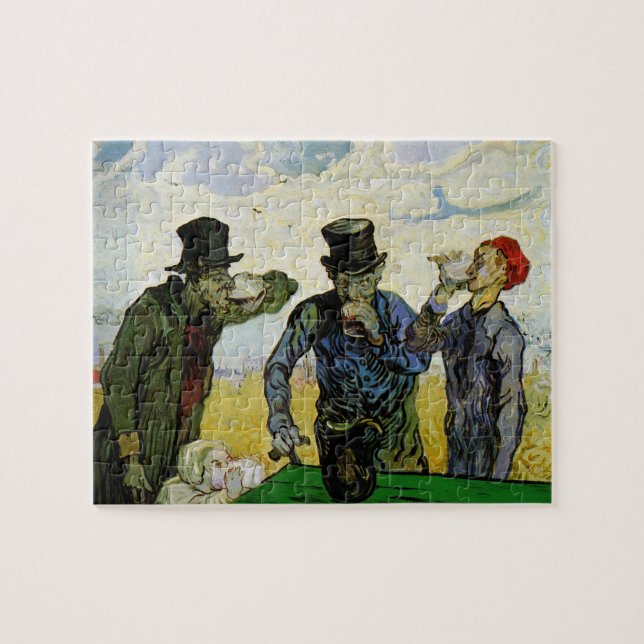 Die Trinker von Vincent van Gogh Puzzle (Horizontal)