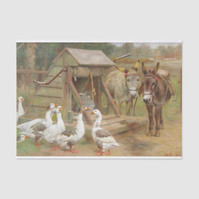 Die Trinkfrage von Herbert William Weekes Seidenpapier (Vorderseite)