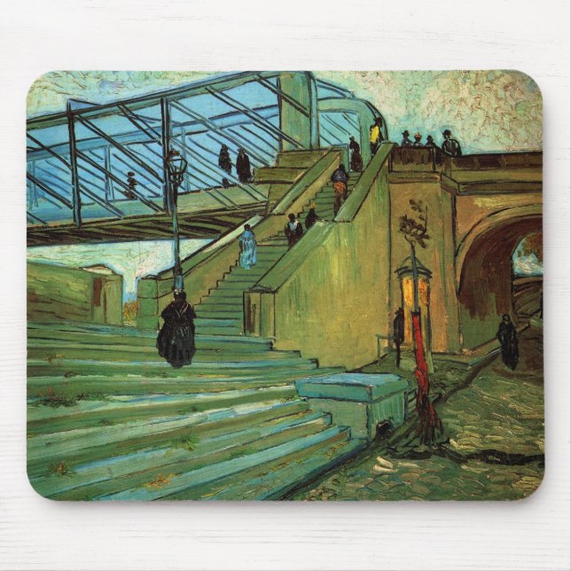 Die Trinquetaille-Brücke von Vincent van Gogh Mousepad (Vorne)