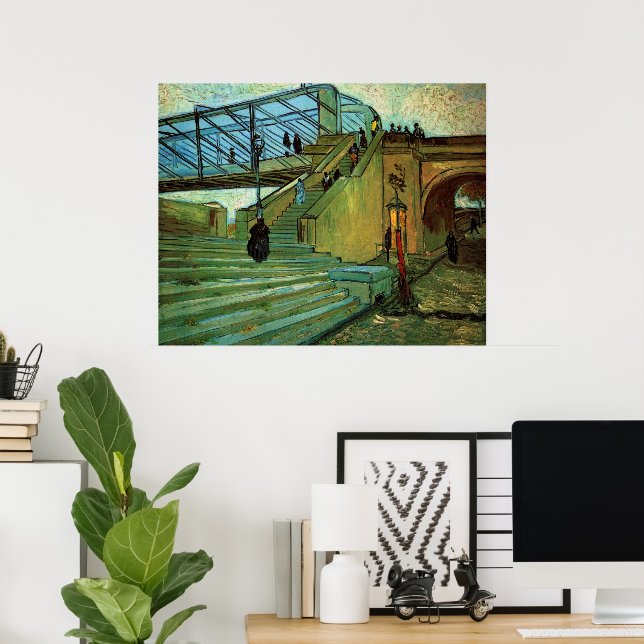 Die Trinquetaille-Brücke von Vincent van Gogh Poster (Heimbüro)
