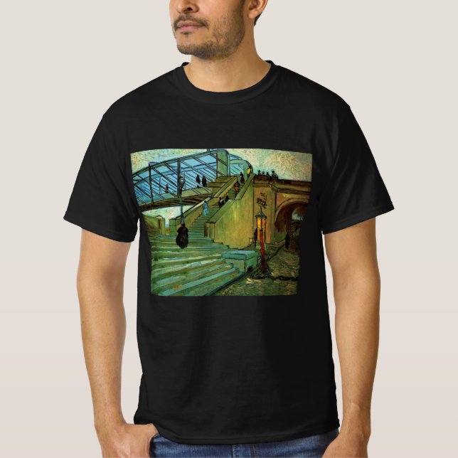Die Trinquetaille-Brücke von Vincent van Gogh T-Shirt (Vorderseite)