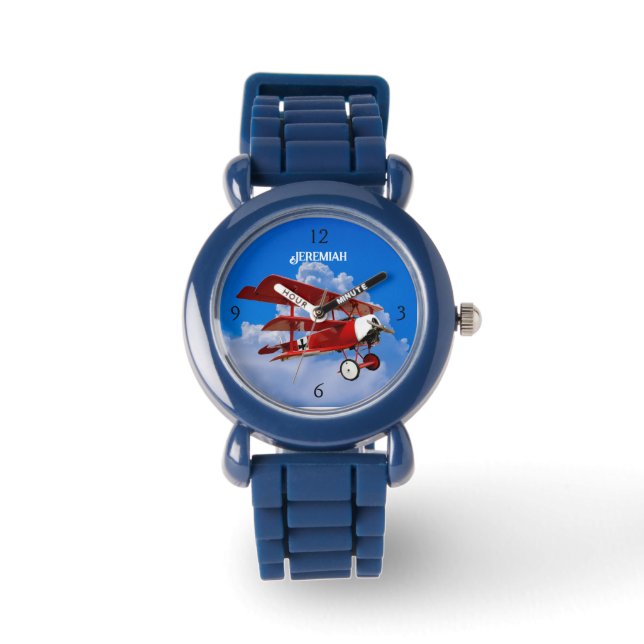 Die Triplane "Red Baron" Armbanduhr (Vorderseite)