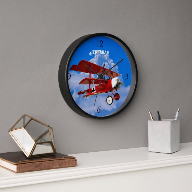 Die Triplane "Red Baron" Uhr (Büro)