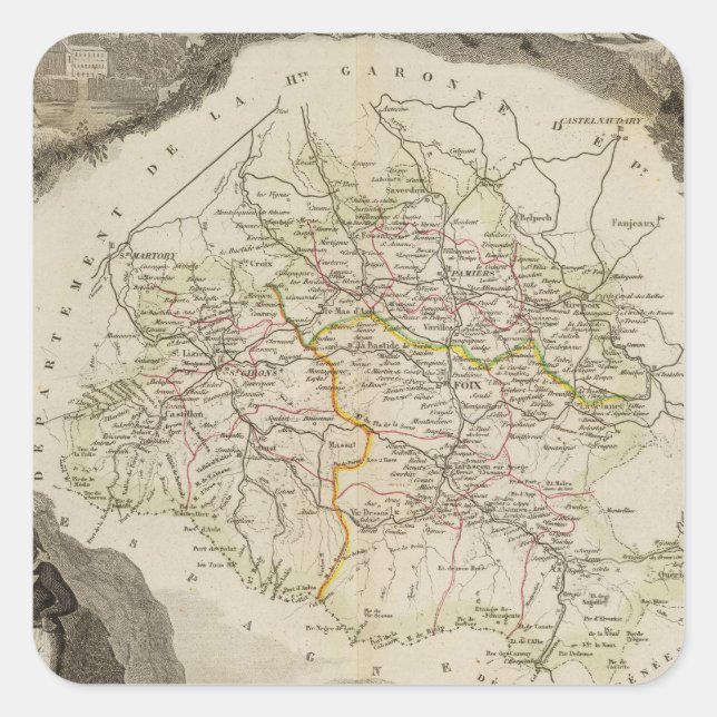 Die Trockenheit Quadratischer Aufkleber (Vorderseite)