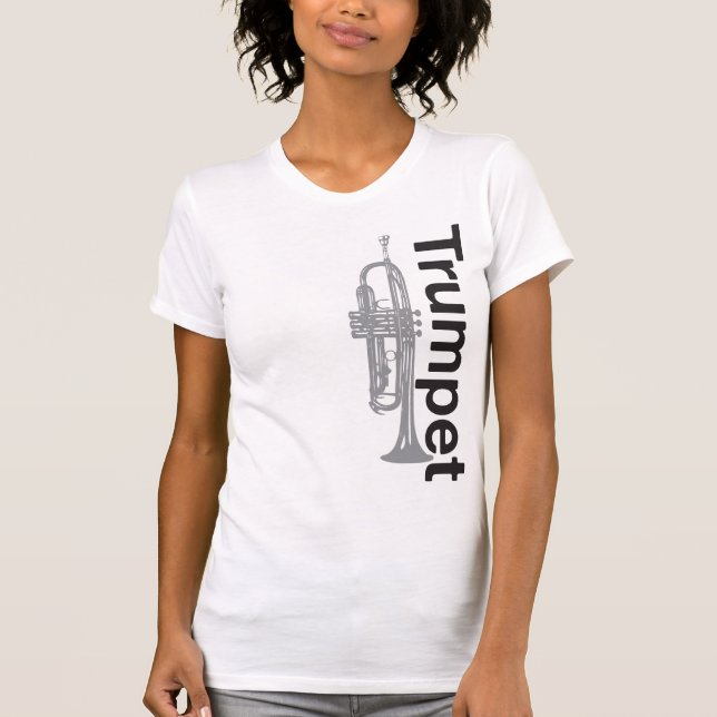 Die Trompete-Shirt der beunruhigten Frauen T-Shirt (Vorderseite)