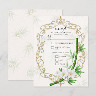 Die Tropical Imperial Bamboo Garten Hochzeit  Einladung