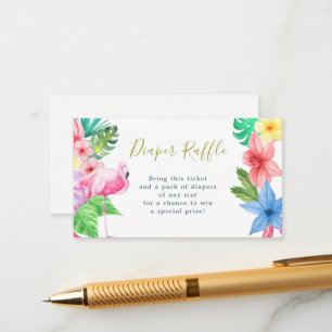 Die tropische Dusche mit Dusche für ein Baby Begleitkarte