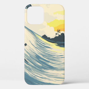 Die tropische Inselwelle und das Surfen bei Sonnen Case-Mate iPhone Hülle