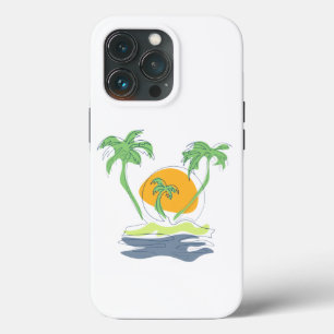 Die tropische Küste der Insel. Kontur Case-Mate iPhone Hülle