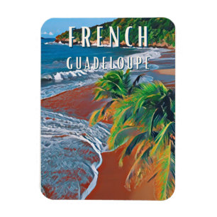 Die tropischen Schätze von Guadeloupe Magnet