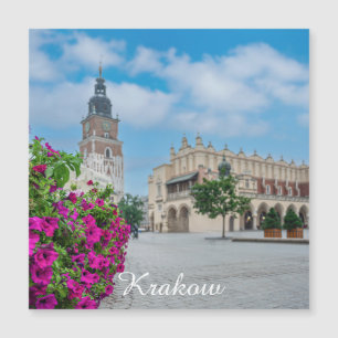 Die Tuchhalle am Hauptplatz von Krakau, Polen Magnetkarte