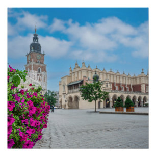 Die Tuchhalle am Hauptplatz von Krakau, Polen Poster