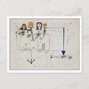 Die Tugendhaftigkeit von Paul Klee Postkarte