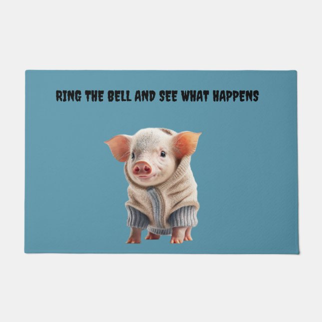 DIE TÜR-BELL-TÜR-TÜR NICHT LAUFEN FUßMATTE (Vorderseite)