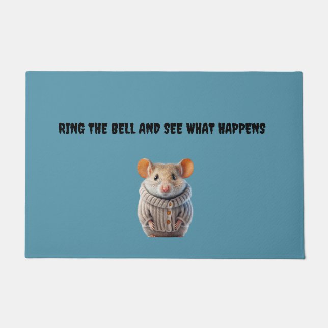 DIE TÜR-BELL-TÜR-TÜR NICHT LAUFEN FUßMATTE (Vorderseite)