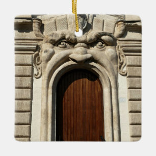 Die Tür der Bibliotheca Hertziana. Rom, Es - Verzi Keramikornament