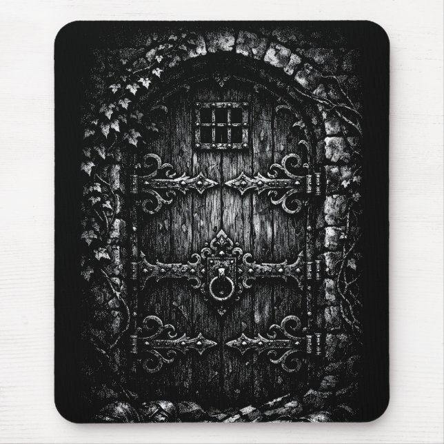 Die Tür des Zauberers — von BurnsInHell Mousepad (Vorne)