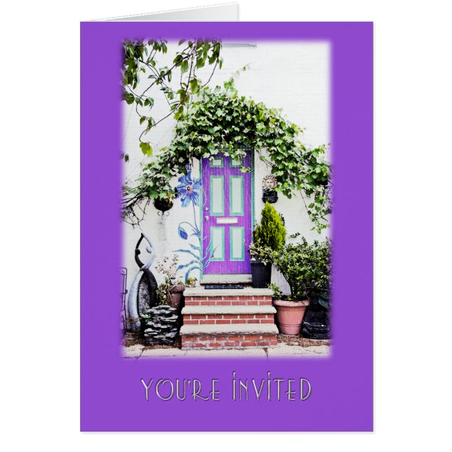 Die Tür Lila begrüßen (Vorne)