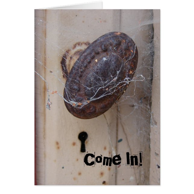 Die Tür verlassen, komm rein! Einladung (Vorne)