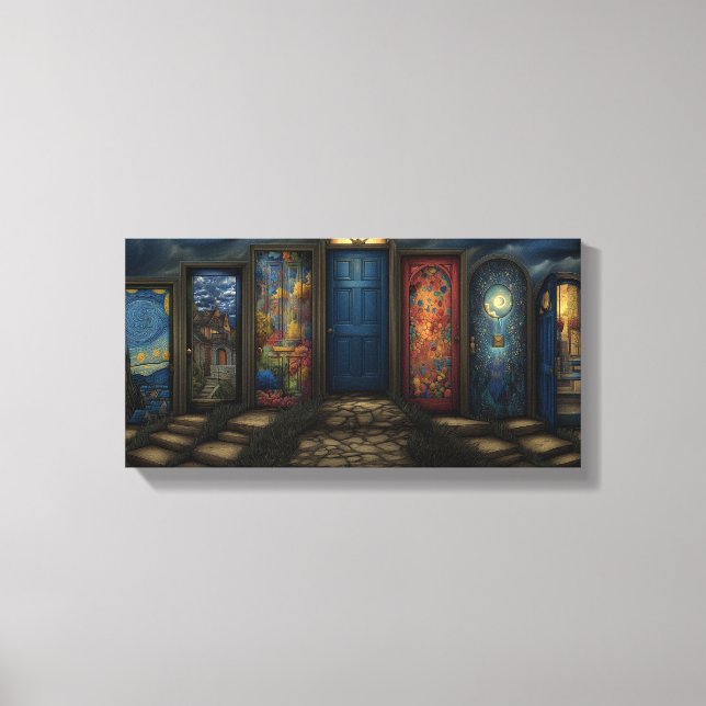 Die Türen der Wahrnehmung Stretched Canvas Print Leinwanddruck (Vorderseite)