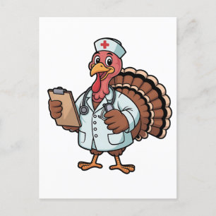 Die Türkei auf dem Erntedank der Krankenschwester Feiertagspostkarte