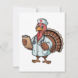 Die Türkei auf dem Erntedank der Krankenschwester  Mitteilungskarte
