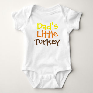 Die Türkei-Baby-Jersey-Bodysuit des Vaters wenig Baby Strampler