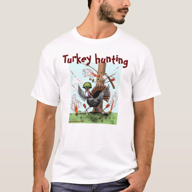 Die Türkei, die lustigen Erntedank-T - Shirt jagt (Vorderseite)